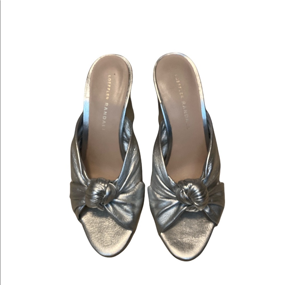 7.5 Women’s Loeffler Randall heels silver